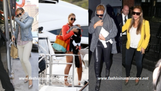 Beyoncé se apunta a la tendencia de los pantalones estampados