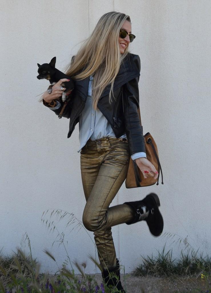 Biker boots and denim jacket Biker boots and denim jacket