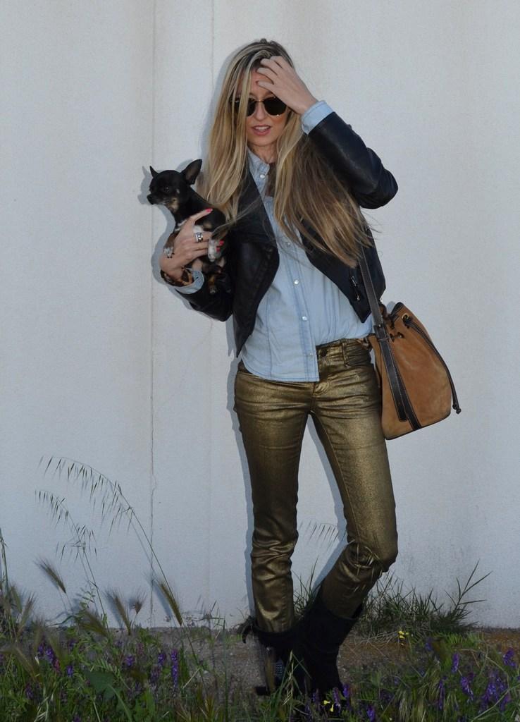 Biker boots and denim jacket Biker boots and denim jacket