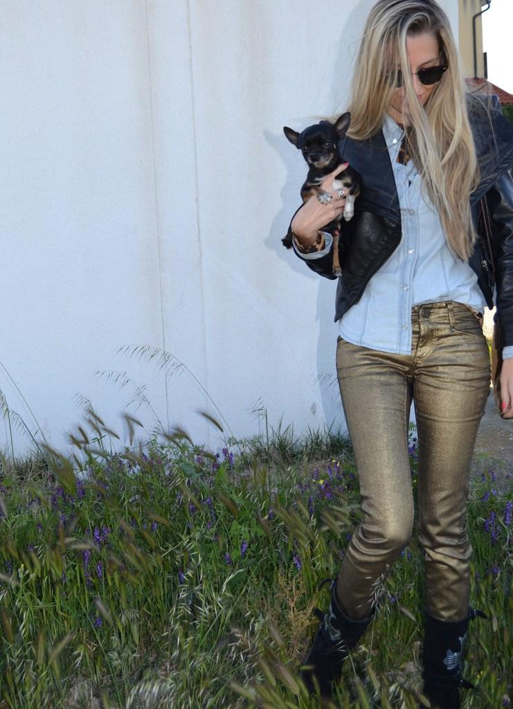 Biker boots and denim jacket Biker boots and denim jacket