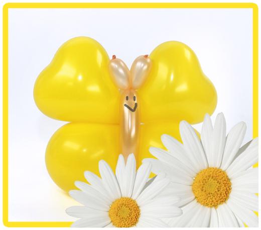 {Martes} Globos: Una elegante mariposa con globos