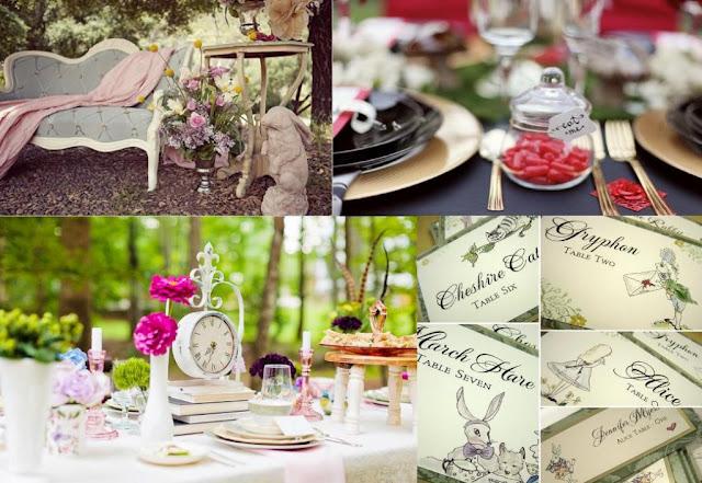 Alice in Wonderland wedding