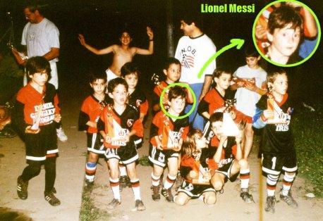 Lionel Messi, de niño