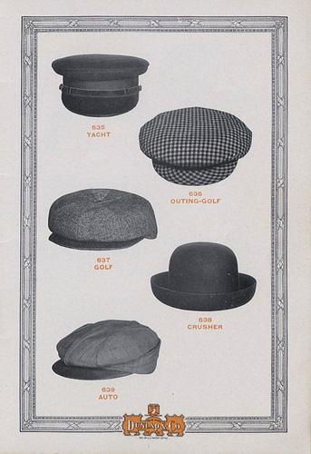 Catalogo de sombreros de 1912 Sombreros Dunlap & Co. Moda en 1912