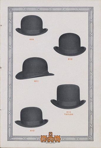 Catalogo de Sombreros 1912 Sombreros Dunlap & Co. Moda en 1912