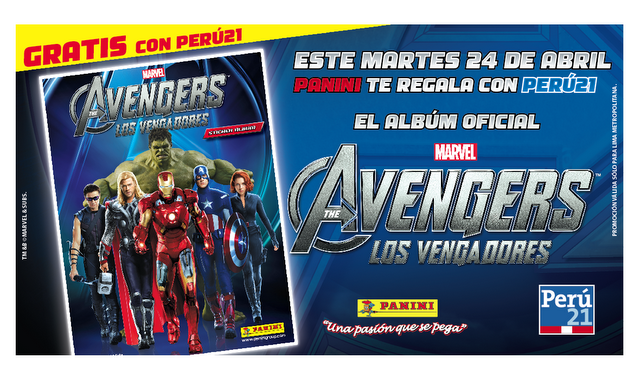 Gratis el álbum de The Avengers con Perú 21