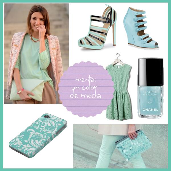 collage-moda-menta {Jueves} Tendencias de moda: un toque fresco de menta