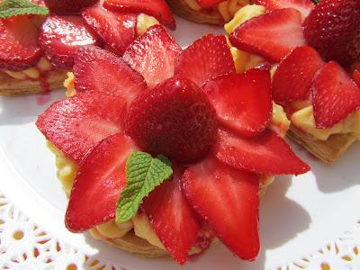 Tartitas de fresa Tartitas de fresa