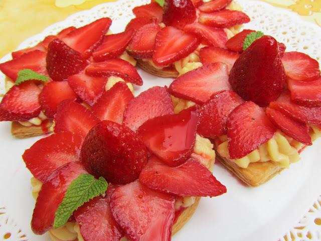 Tartitas de fresa Tartitas de fresa