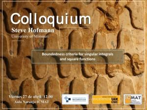 colloq-hofmann Steve Hofmann en el Coloquio ICMAT-UAM