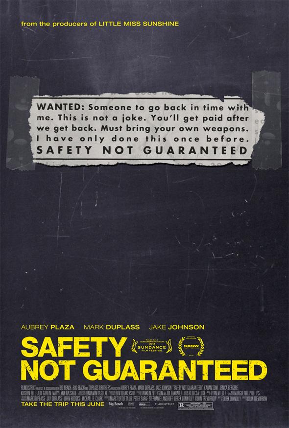 Safety Not Guaranteed Pósters de G.I. Joe, Moonrise Kingdom, The Dictator, Abraham Lincoln, imágenes de Star Trek, Dark Knight Rises, virales de Prometheus y más