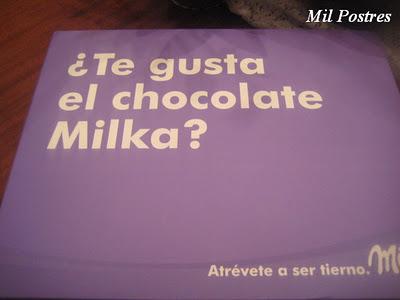 Me encanta el chocolate MILKA.  Crema ganache y una página muy especial