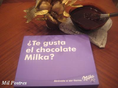 Me encanta el chocolate MILKA.  Crema ganache y una página muy especial