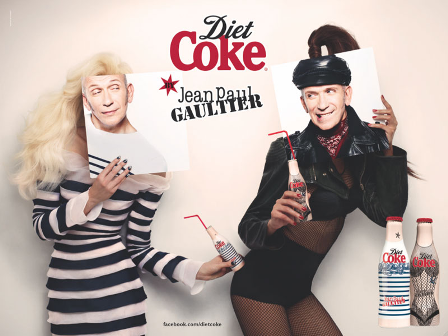 Jean Paul Gaultier diseña nuevas botellas de Diet Coke. Mira el vídeo