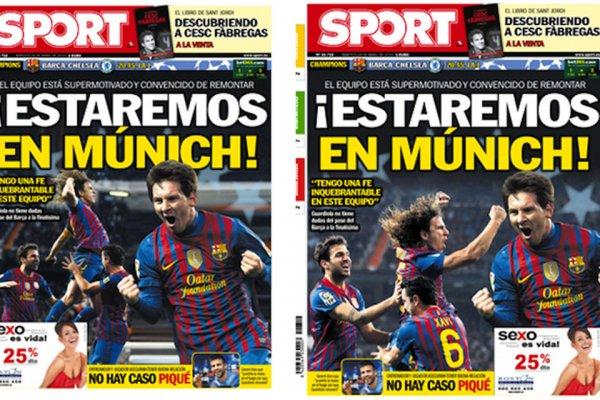 Foto del sitio Cancha Llena La polémica portada del diario Sport