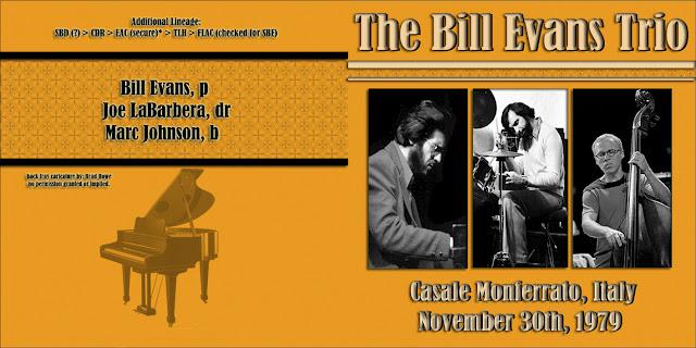 BILL EVANS: Live at Casale Monferrato-Italy, November 30, 1979