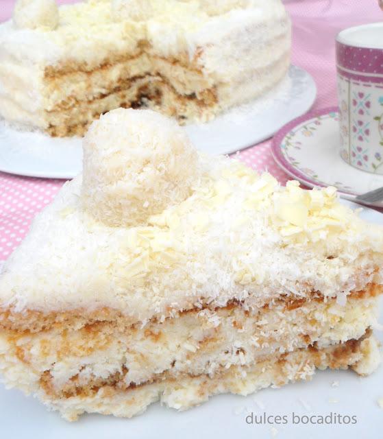 TARTA RAFFAELLO (COCO Y CHOCOLATE BLANCO)