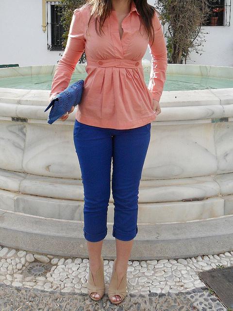 Look of the day: Coral + Blue Coralblue_lovelystyle4