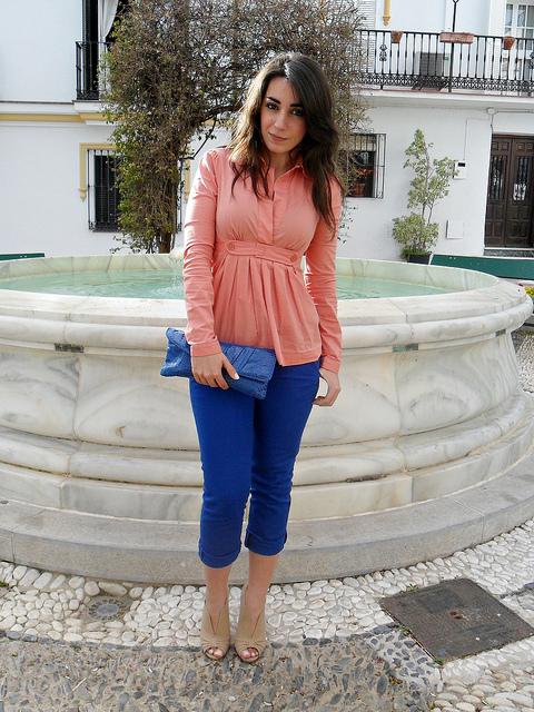 Look of the day: Coral + Blue Coralblue_lovelystyle5