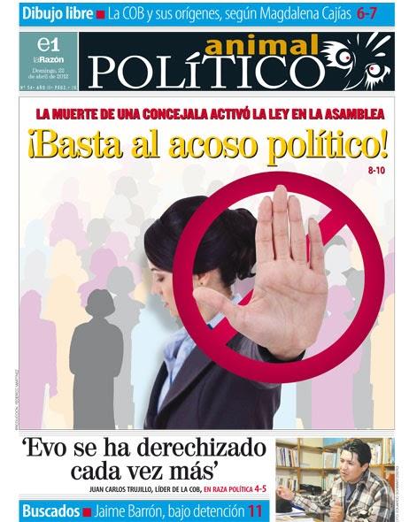 Proyecto de Ley contra el Acoso y la Violencia Política en Bolivia Proyecto de Ley contra el Acoso y la Violencia Política en Bolivia