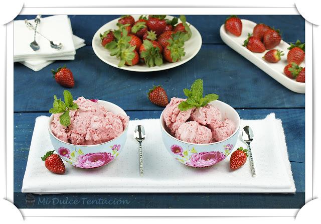 Helado de Fresas