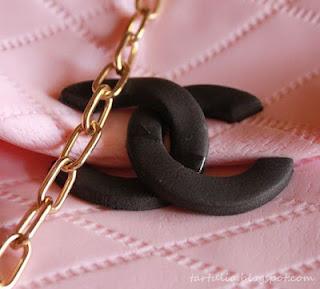 Brownie de chocolate. Tarta Bolso Chanel Brownie de chocolate. Tarta Bolso Chanel