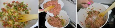Pastel de carne y puré de patatas con pimientos y avellanas Pastel de carne y puré de patatas con pimientos y avellanas
