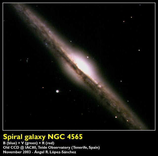 La galaxia de la Aguja desde el IAC80