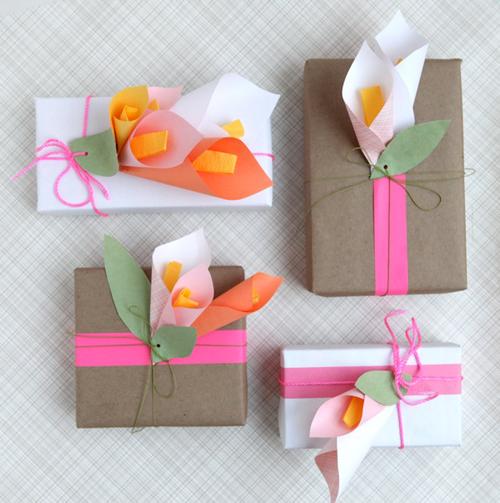 {Martes} Regalos: Adornar con calas de papel