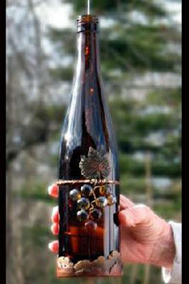 Iluminación con botellas de vino Iluminación con botellas de vino