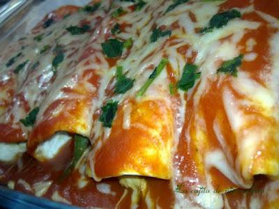 Enchilada de pollo picantita Enchilada de pollo picantita