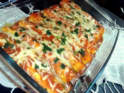 Enchilada de pollo picantita Enchilada de pollo picantita