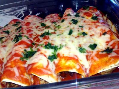Enchilada de pollo picantita Enchilada de pollo picantita