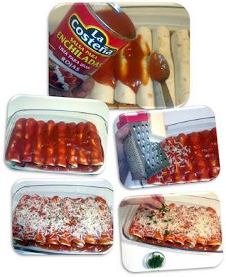 Enchilada de pollo picantita Enchilada de pollo picantita