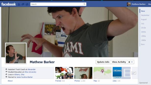 Mathew Barker matthew1 40 Creative Examples of Facebook Timeline Designs