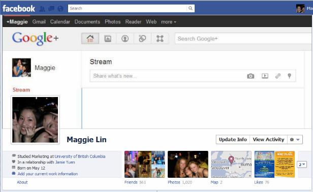 Maggie Lin google1 40 Creative Examples of Facebook Timeline Designs