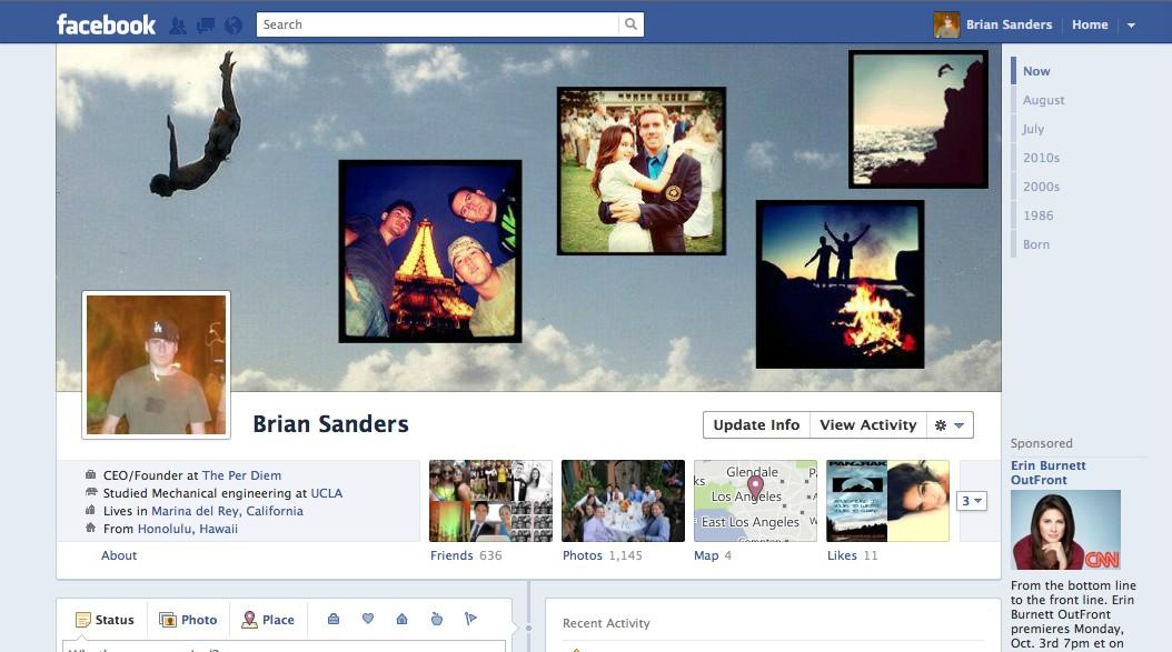 Brian Sanders g5qui1 40 Creative Examples of Facebook Timeline Designs
