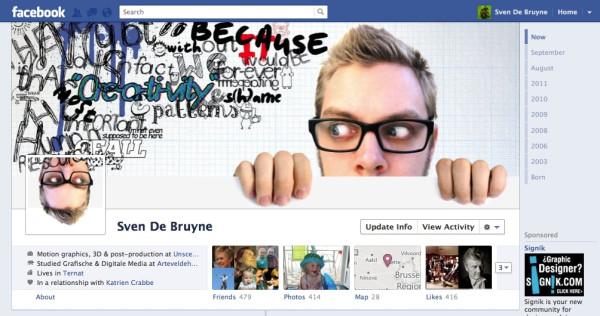 Sven De Bruyne 4172312801 40 Creative Examples of Facebook Timeline Designs