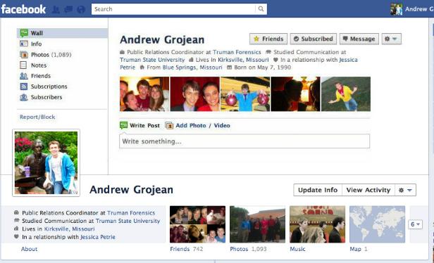 Andrew Grojean andrew1 40 Creative Examples of Facebook Timeline Designs