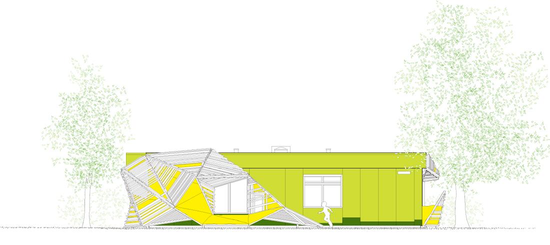 elevation-east east facade