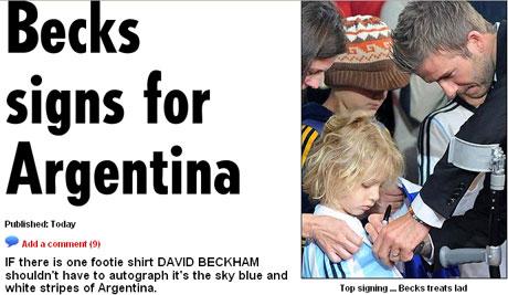 becksargentina Beckham traidor