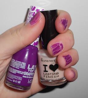 Layla Top Coat Graffiti Effect morado Layla Top Coat Graffiti Effect morado