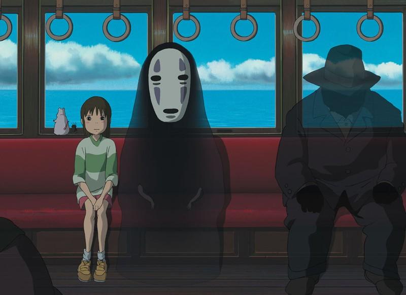 Y el momento Ghibli es... Chihiro viajando en el tren