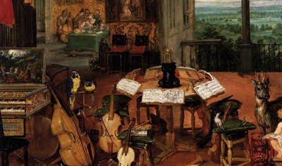 Gabinete armónico (7) El oído de Jan Brueghel de Velours (detalle)