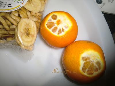 Bizcocho de mandarina y banana