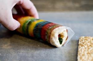 Brochetas de chuches: Sushi de gominolas