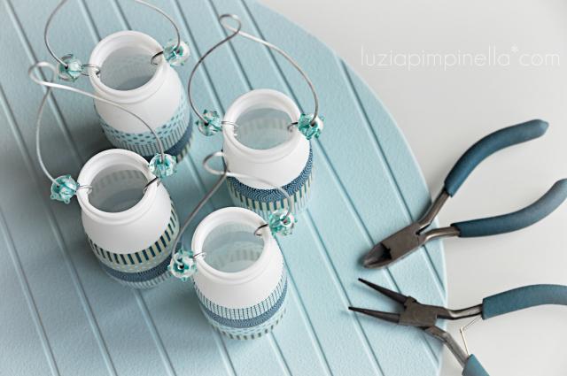 Diy: Washitape + botecitos=mini jarrones Diy: Washitape + botecitos=mini jarrones