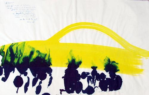 Pintura de Marc Raventós Viaja al Delta del Ganges