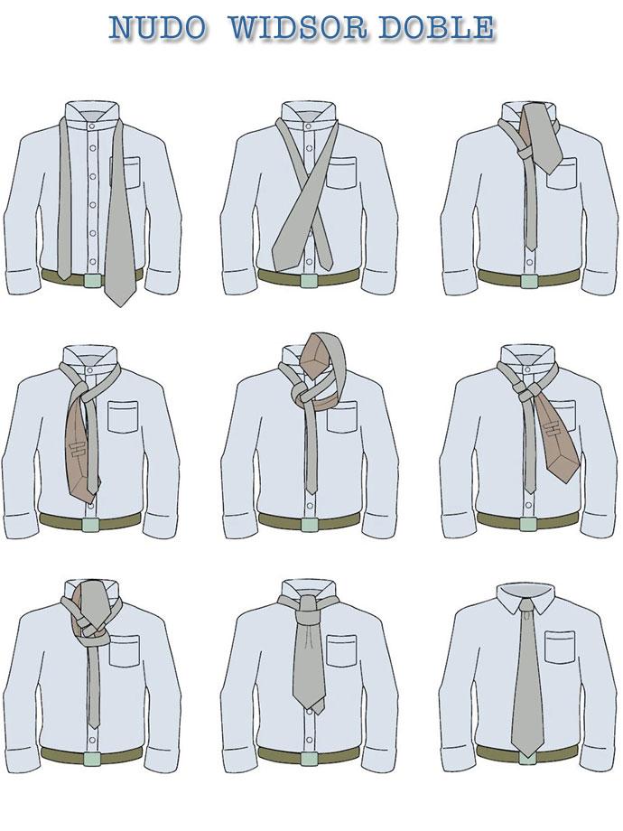 nudo de corbata widsor doble Aprenda a hacer Nudos de Corbata