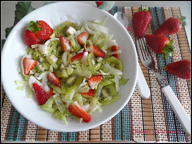 Ensalada con vinagreta de semillas de amapolas Ensalada con vinagreta de semillas de amapolas